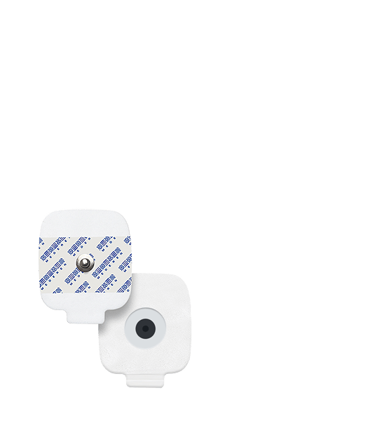 Электроды для ЭКГ рентгенопрозрачные твердогелевые на вспененной основе прямоугольные