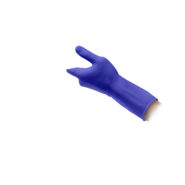 Перчатки  одноразовые одинарной хлоринации