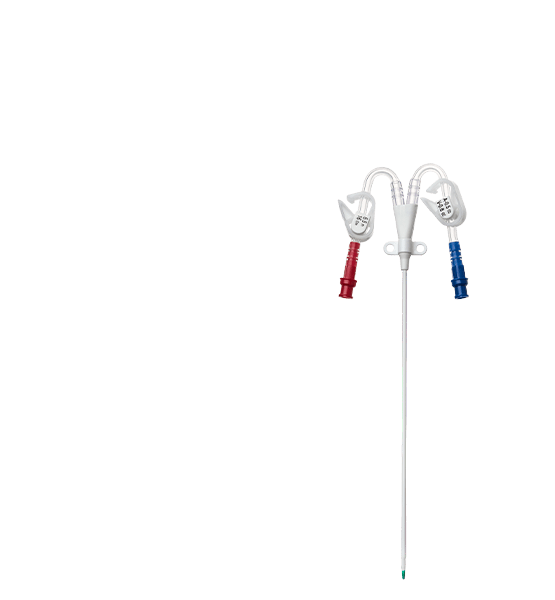 Катетер для гемодиализа двухканальный