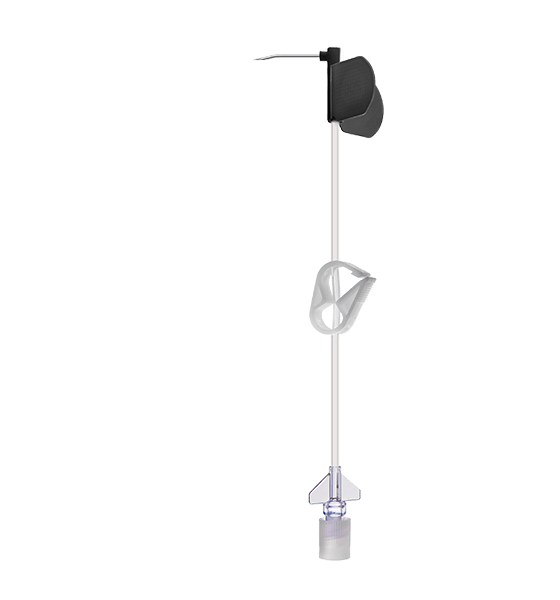 Иглы Губера изогнутые с удлинительной линией