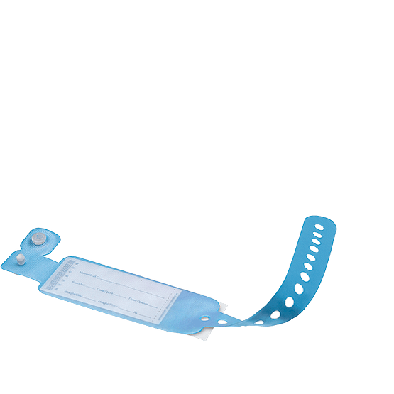 Браслет для идентификации новорожденного голубой