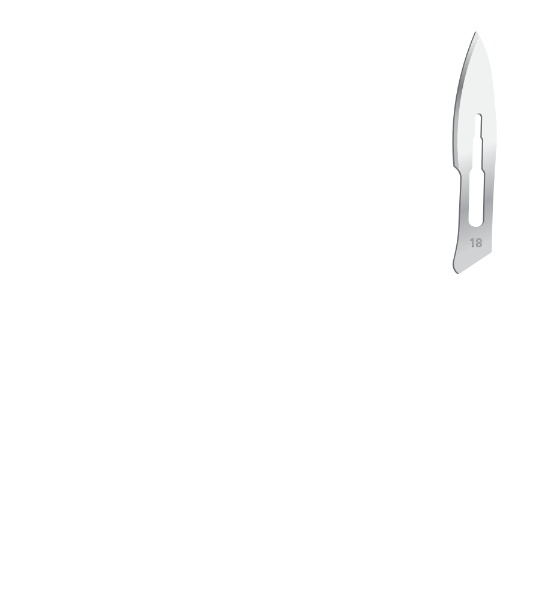 Лезвие одноразовое №18