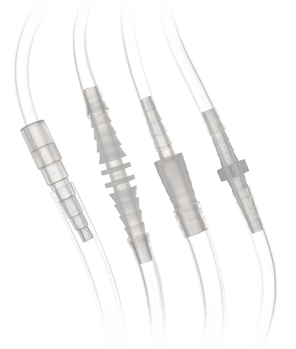 Коннекторы одноразовые медицинские универсальные. Пример использования