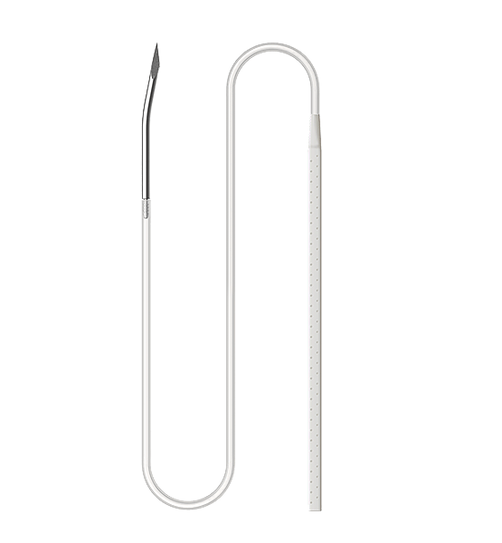 Трубка дренажная медицинская плоская с перфорацией