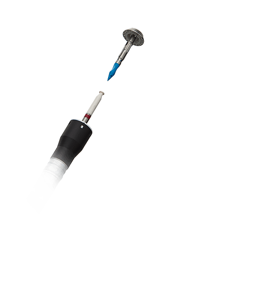 Головка циркулярного сшивающего аппарата с креплением