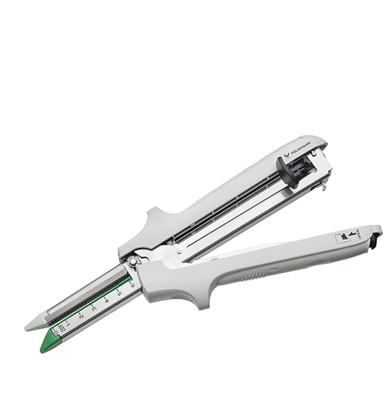 Линейные сшивающе-режущие аппараты Volkmann с ножом, интегрированным в кассеты