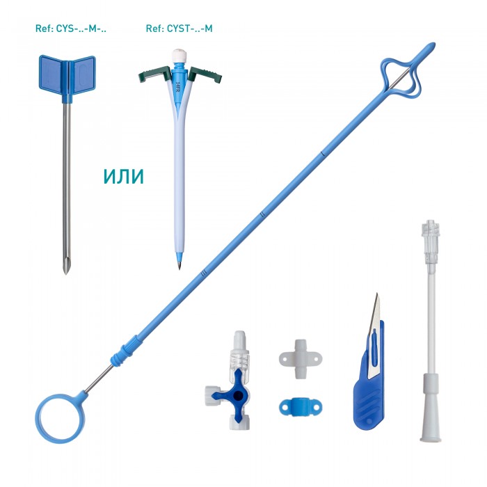 Наборы для надлобковой цистостомии  
 с Катетером Малеко