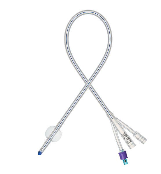 Катетеры Фолея силиконовые MEDEREN трехходовые