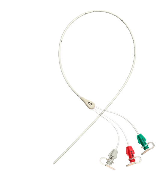 Катетер для уродинамических исследований трехпросветный