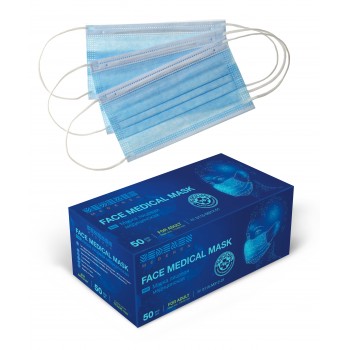 Маска лицевая медицинская ( 50 шт.)